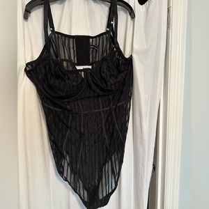 Torrid black bodysuit size 4x